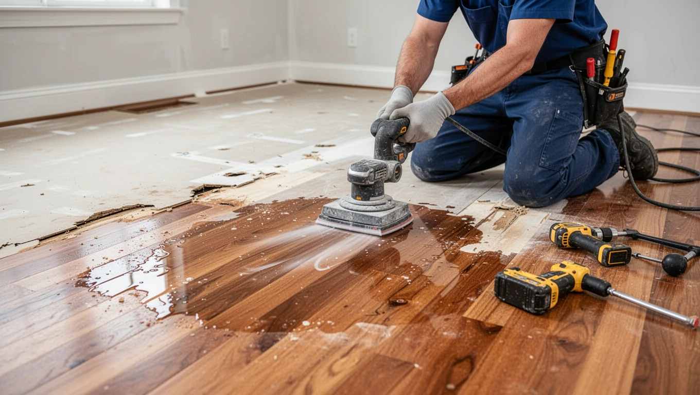 Hardwood Floor Water Damage Repair