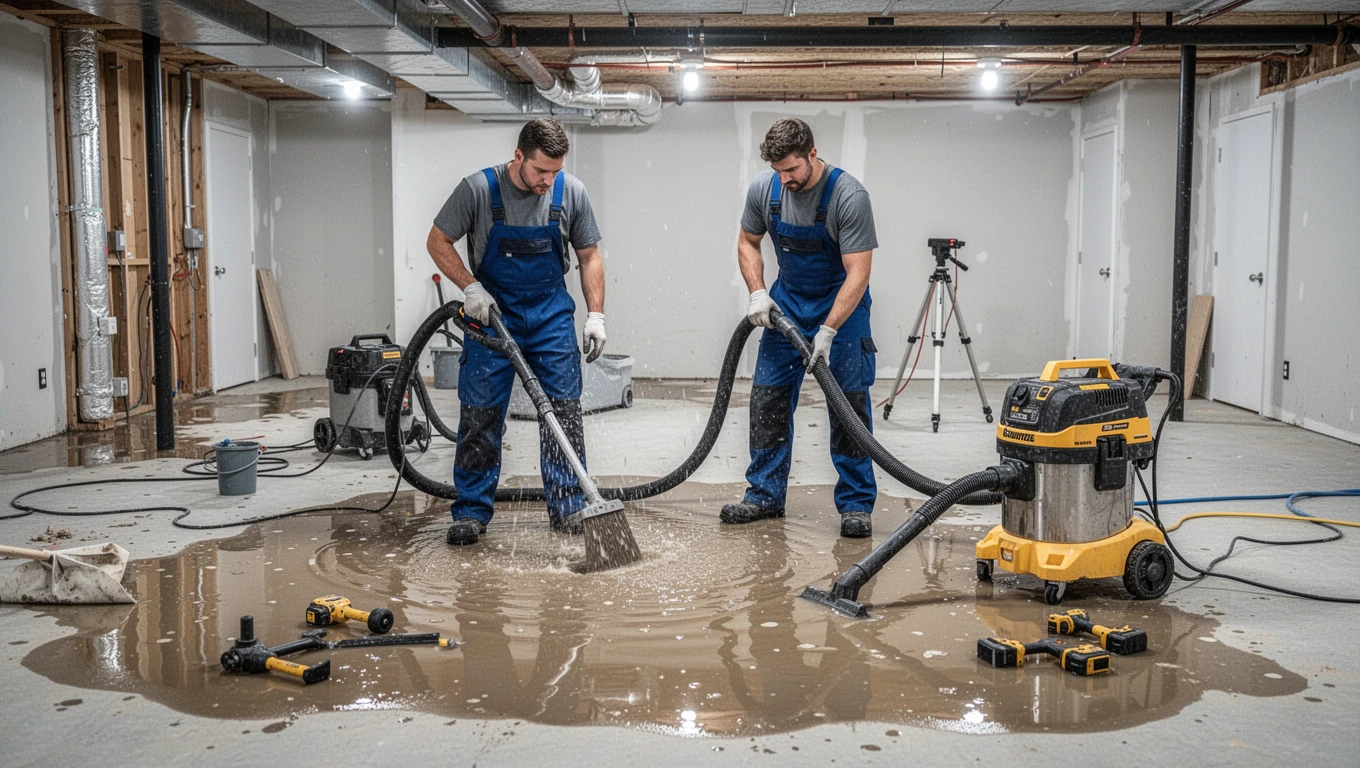 Basement Flood Cleanup